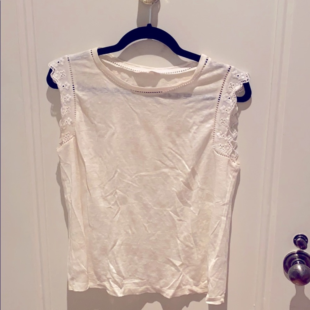 Rebecca Taylor sleeveless linen tank